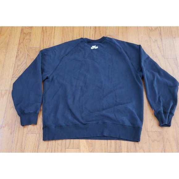 NIKE AIR Sportswear Sweater DON'T ASK Shoe String Tied Lips Black Crewneck XL - Picture 6 of 6